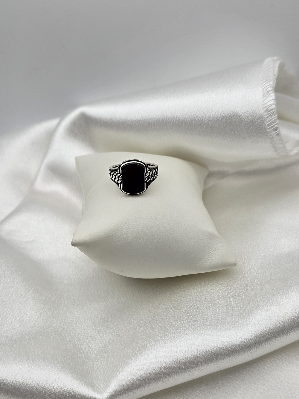Sterling Silver Black Onyx Elegance Ring